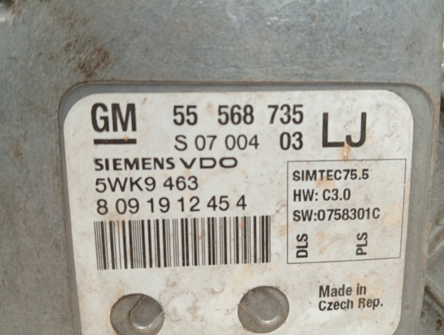 55568735 OPEL Модуль управления (ЭБУ) двигателем купить в Полтава