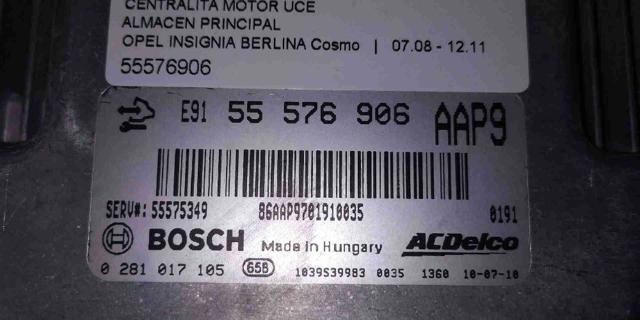 OPEL 55576906 Блок управления двигателем в наличии Павлоград