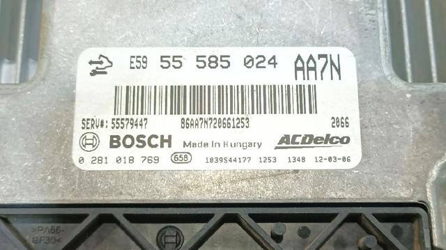 OPEL 55579447 Блок управления двигателем в наличии Тернополь