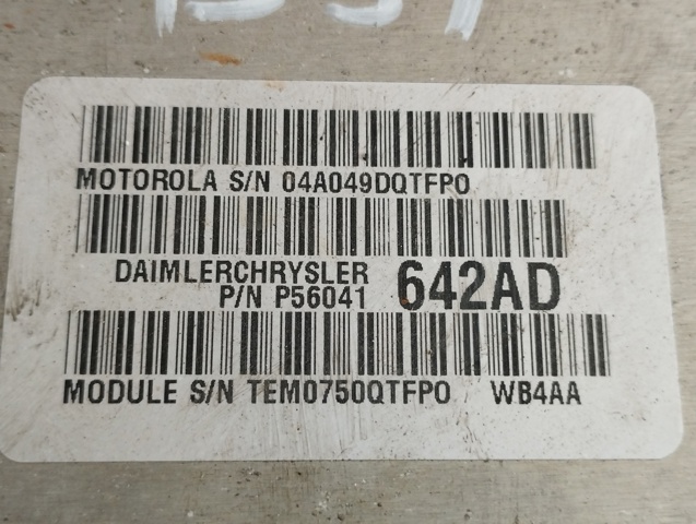 CHRYSLER 56041642AD Модуль управления (ЭБУ) двигателем в наличии Николаев