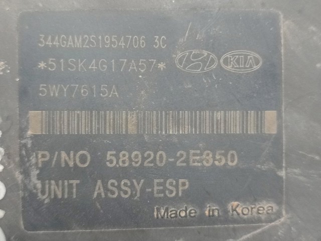 589202E350 HYUNDAI Блок управления АБС (ABS) гидравлический купить в Днепр