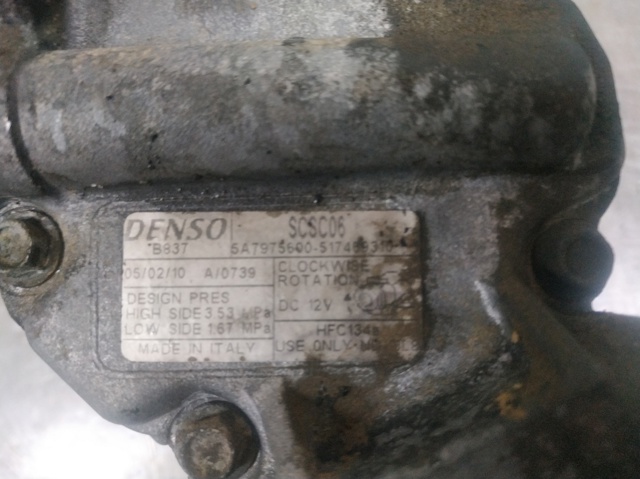 Compressor de aparelho de ar condicionado 5A7975600 FIAT