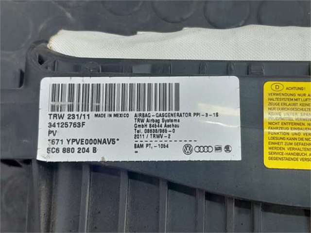 5C6880204B VAG Подушка безопасности (AIRBAG) пассажирская купить в Харьков
