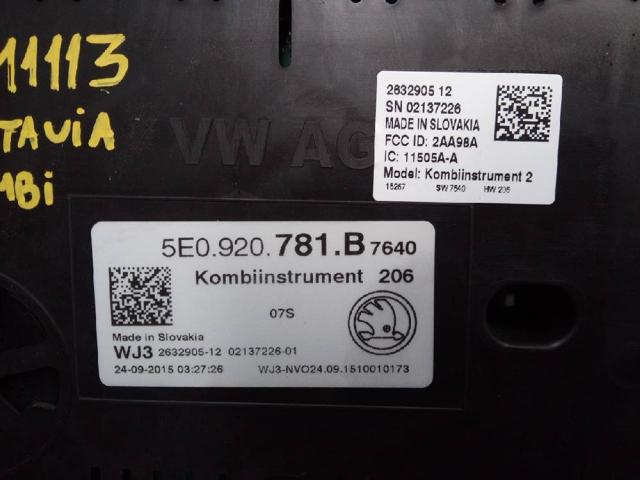 5E0920781B VAG Панель приборов купить в Винница
