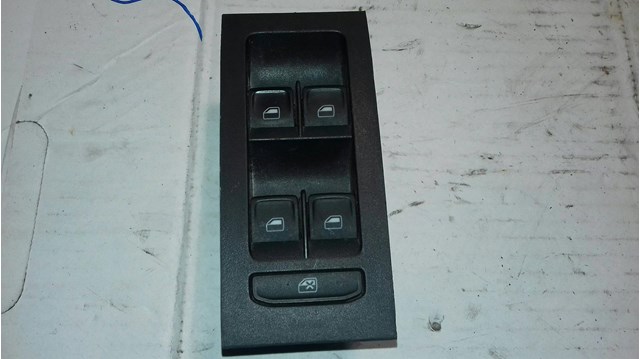 Unidade de botões dianteira esquerda de controlo de elevador de vidro 5E0959857 VAG/Skoda