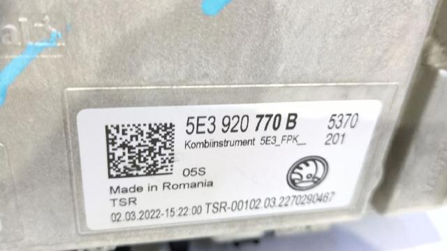 5E3920770B Приборная доска (щиток приборов) купить Винница