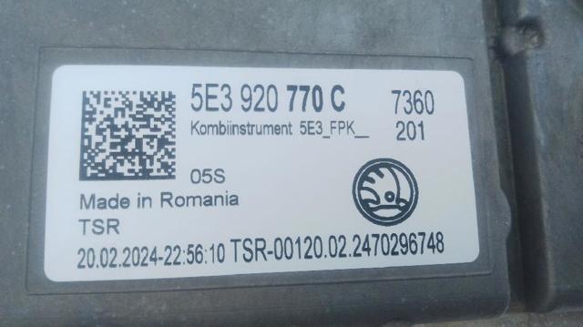 5E3920770C VAG Панель приборов купить в Винница