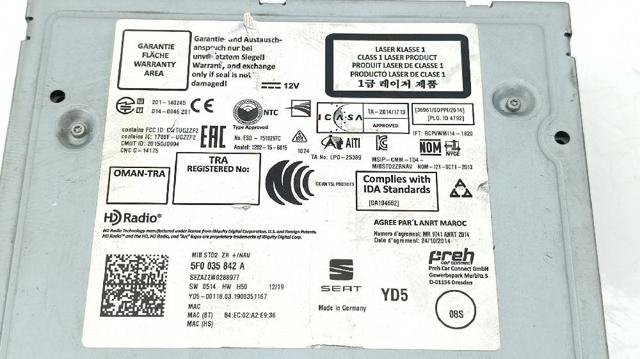 VAG 5F0035842A в наличии Каменское