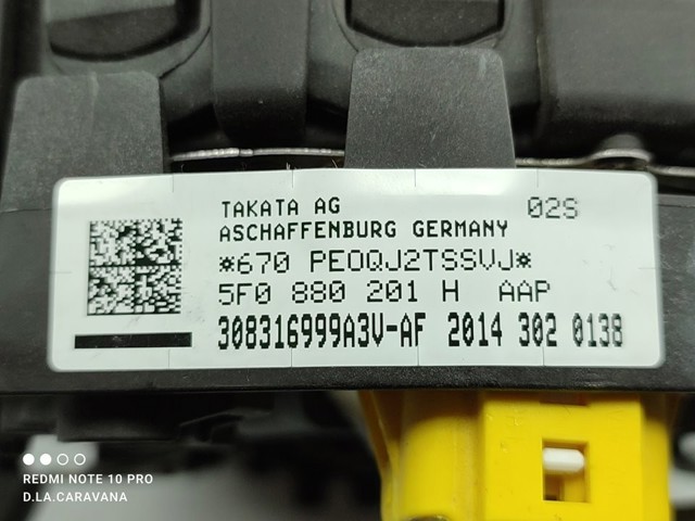 5F0880201H VAG Подушка безопасности водителя купить в Ирпень