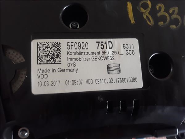 5F0920751D Панель приборов купить Хмельницкий