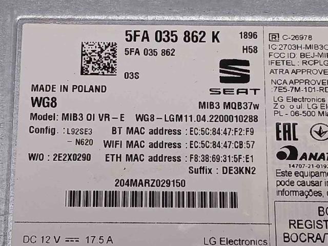 VAG 5FA035862 в наличии Ужгород