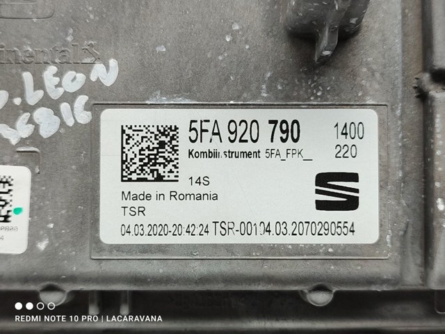 5FA920790 VAG Приборная доска (щиток приборов) купить в Черкассы