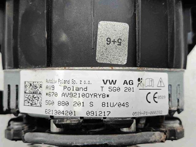 5G0880201S VAG Подушка безопасности (AIRBAG) водительская купить в Запорожье