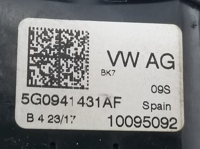 5G0941431AF VAG Переключатель света фар на "торпедо" купить в Харьков