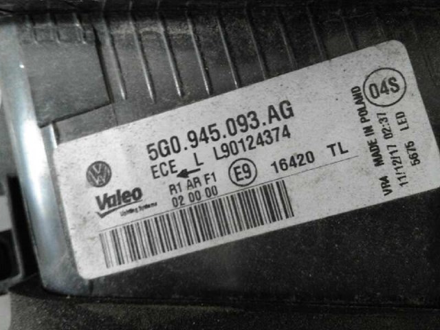 5G0945093AG Фонарь задний левый внутренний купить Винница