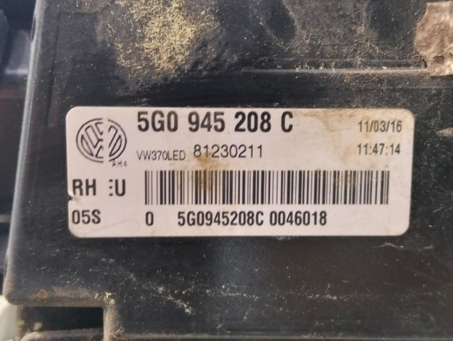 VAG 5G0945208C Фонарь задний правый внешний в наличии Украина