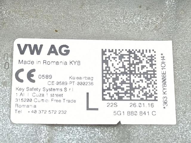 5G1880841C VAG Подушка безопасности защиты коленей купить в Киев