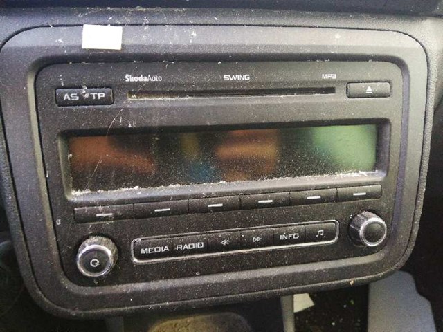 Sistema de áudio / rádio cd para skoda fabia ii 1.4 tdi bnv 5J0 035 161 A