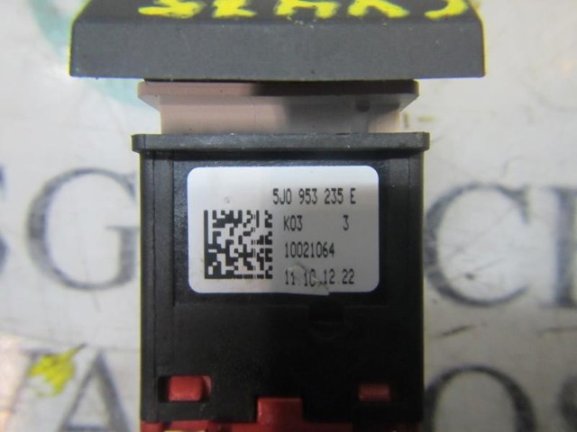 5J0953235ERBE VAG Кнопка включения аварийного сигнала купить в Сумы