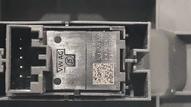 VAG 5JA959855WHS Кнопка включения мотора стеклоподъемника передняя правая в наличии Чернигов