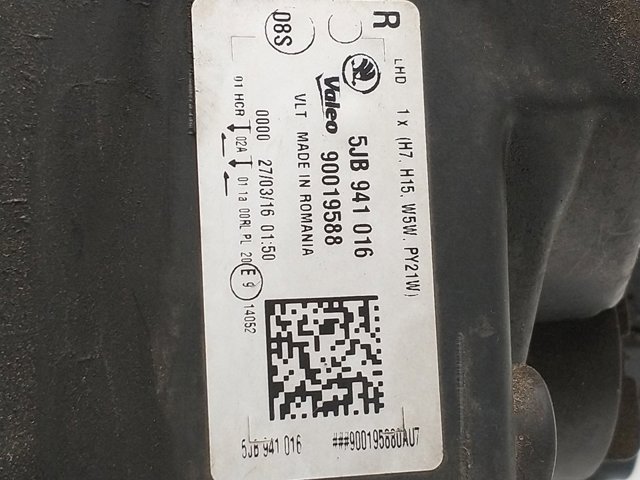 5JB941016 VAG Фара правая купить в Днепр