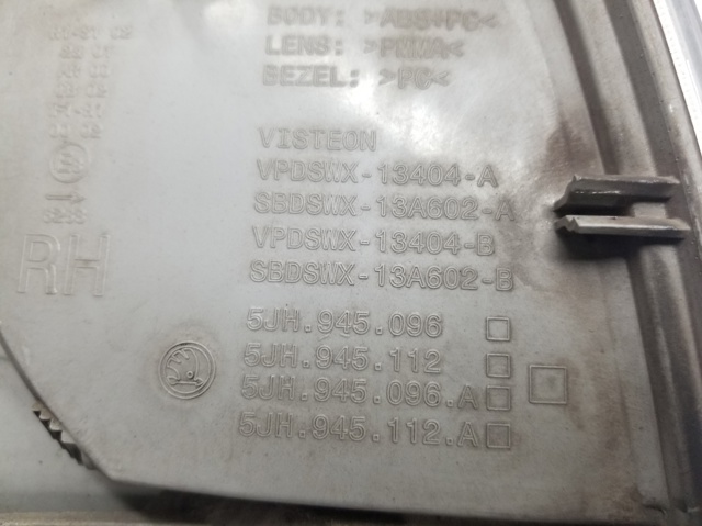 VAG 5JH945096 Фонарь заднего бампера правый в наличии Ужгород