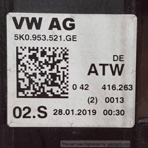5K0953502K9B9 VAG Переключатель подрулевой, в сборе купить в Запорожье