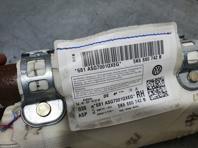 5K6880742B VAG Шторка боковая, правая купить в Каменское