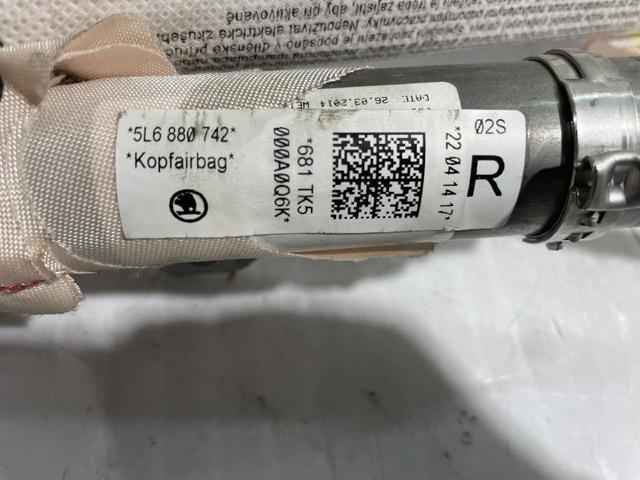 5L6880742 Подушка безопасности (AIRBAG) шторка боковая правая купить Одесса
