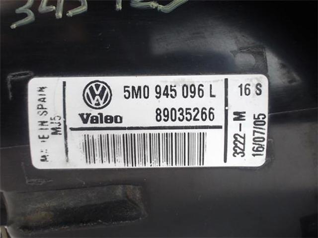 Lanterna traseira direita para Volkswagen Golf Plus 1.9 TDI BXE 5M0945096L