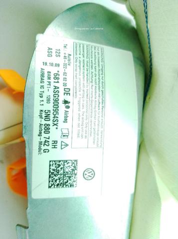 5N0880742G VAG Подушка безопасности (AIRBAG) шторка боковая правая купить в Павлоград