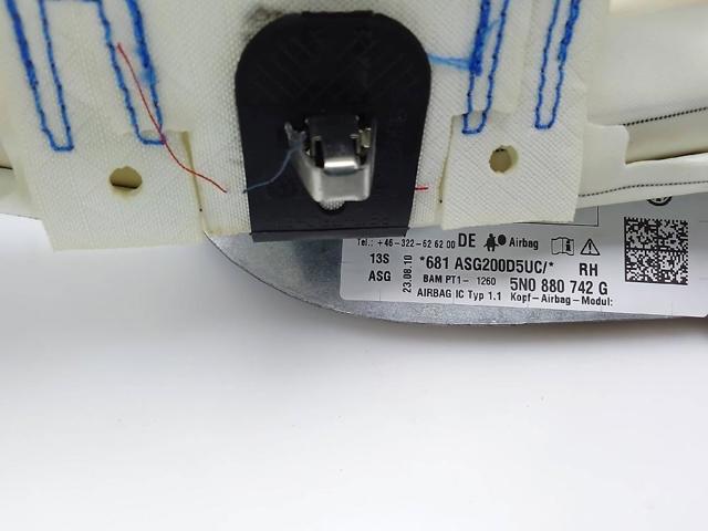 5N0880742G VAG Подушка безопасности (AIRBAG) шторка боковая правая купить в Одесса