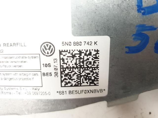 VAG 5N0880742K Подушка безопасности (AIRBAG) шторка боковая правая в наличии Днепр