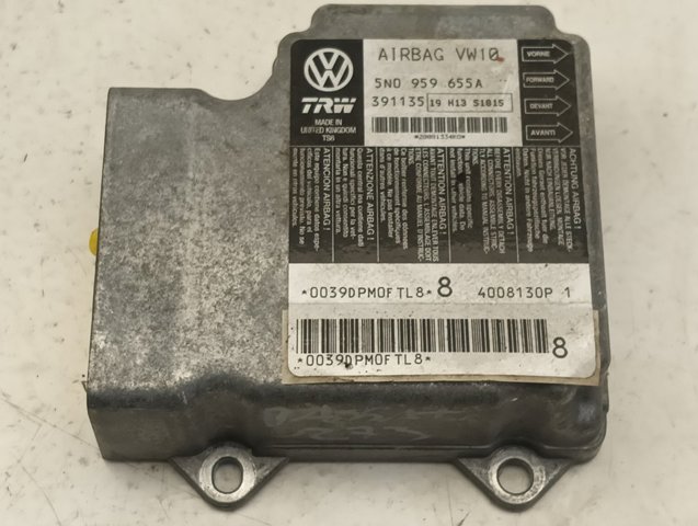 5N0959655 VAG Модуль-процессор управления подушкой безопасности (ЭБУ AIRBAG) купить в Сумы