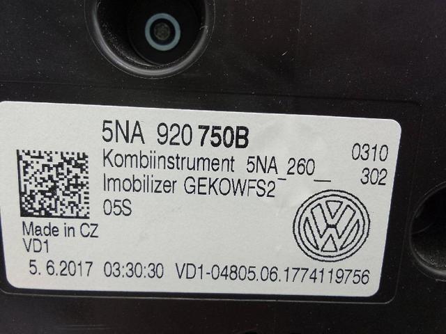 VAG 5NA920750B Приборная доска (щиток приборов) в наличии Львов