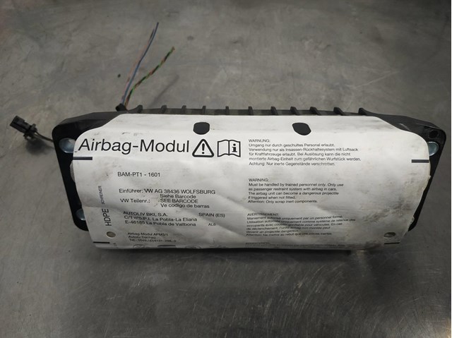 Airbag frontal direito para assento altea 1.9 tdi bkc 5P0880204D