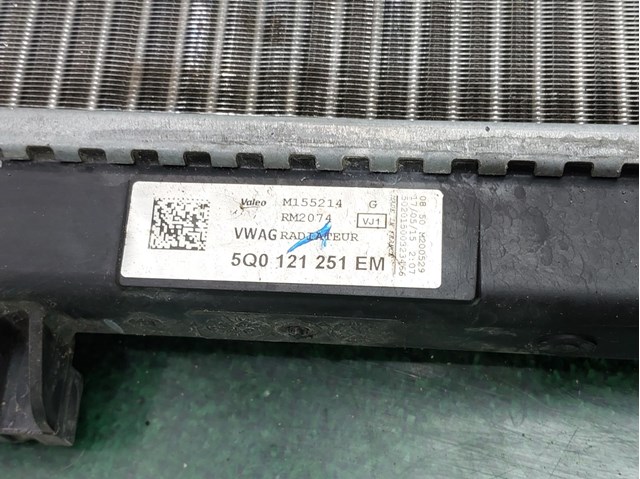 Radiador de água para assento leon 1.0 tsi dpb 5Q0121251EM