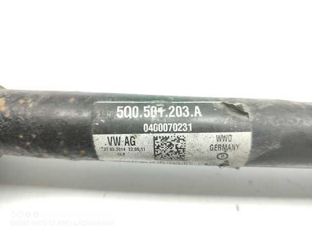 VAG 5Q0501203A Полуось задняя левая в наличии Павлоград
