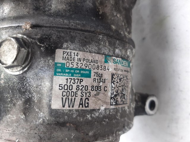 Compressor de ar condicionado para volkswagen passat 2.0 tdi 16v cba 5Q0820803C