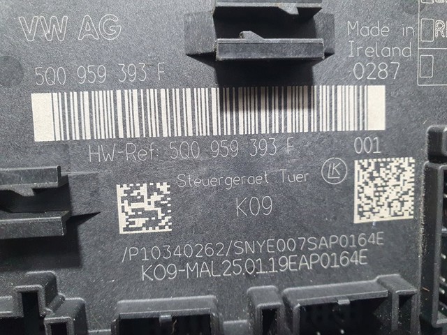 5Q0959393F VAG Блок комфорта передней двери купить в Одесса