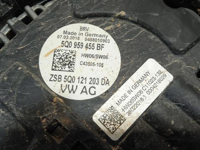 5Q0959455BF VAG Диффузор радиатора охлаждения, в сборе с мотором и крыльчаткой купить в Ужгород