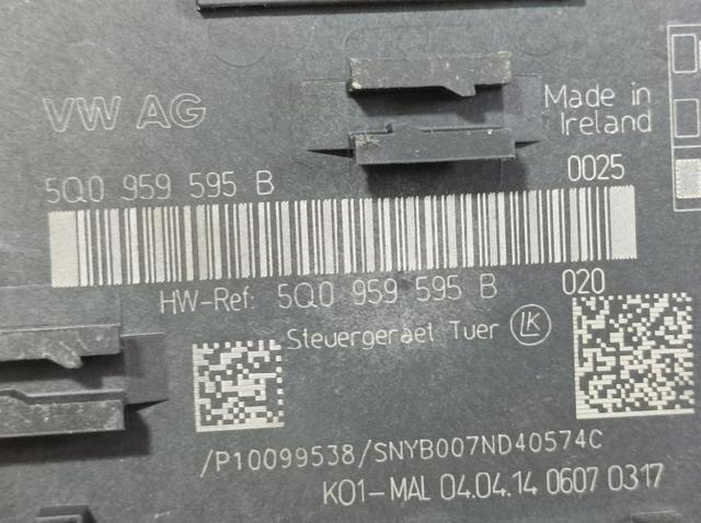 5Q0959595B Блок комфорта задней двери купить Тернополь