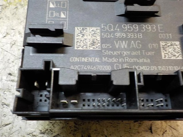 5Q4959593EZ00 VAG Блок комфорта передней двери купить в Николаев