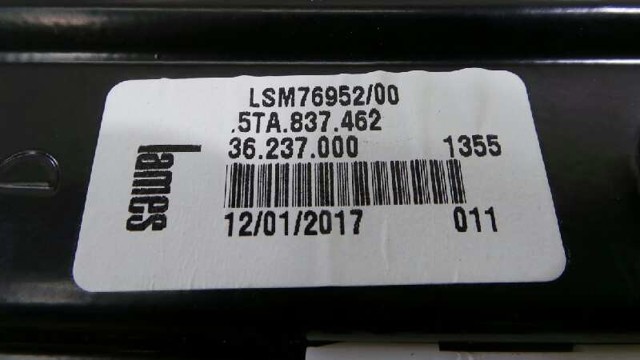 Mecanismo de acionamento de vidro da porta dianteira direita Volkswagen Touran 3 5T1