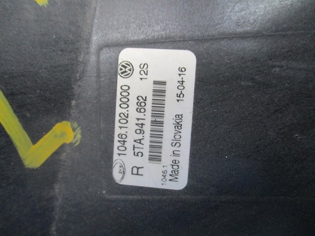 5TA941662 VAG Фара противотуманная правая купить в Киев
