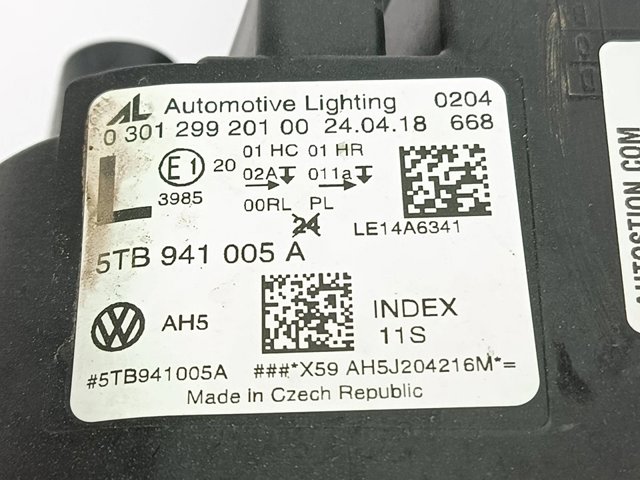 VAG 5TB941005A Фара левая в наличии Житомир