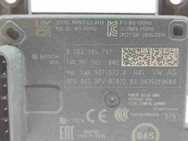 VAG 5WA907572A Радарный датчик дистанции в наличии Николаев