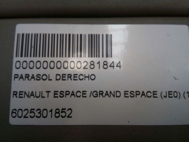 Pala contra o sol Renault Espace 3 JE