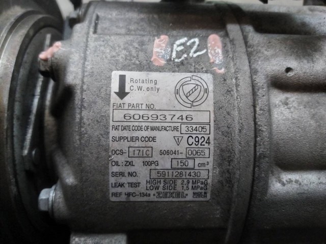 FIAT 60693746 Компрессор кондиционера в наличии Украина