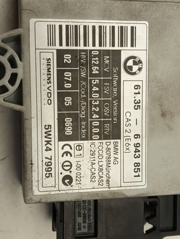 BMW 61356943851 Блок комфорта в наличии Львов